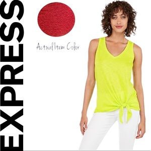 Pre-owned Express One Eleven Red Casual Slub Top
